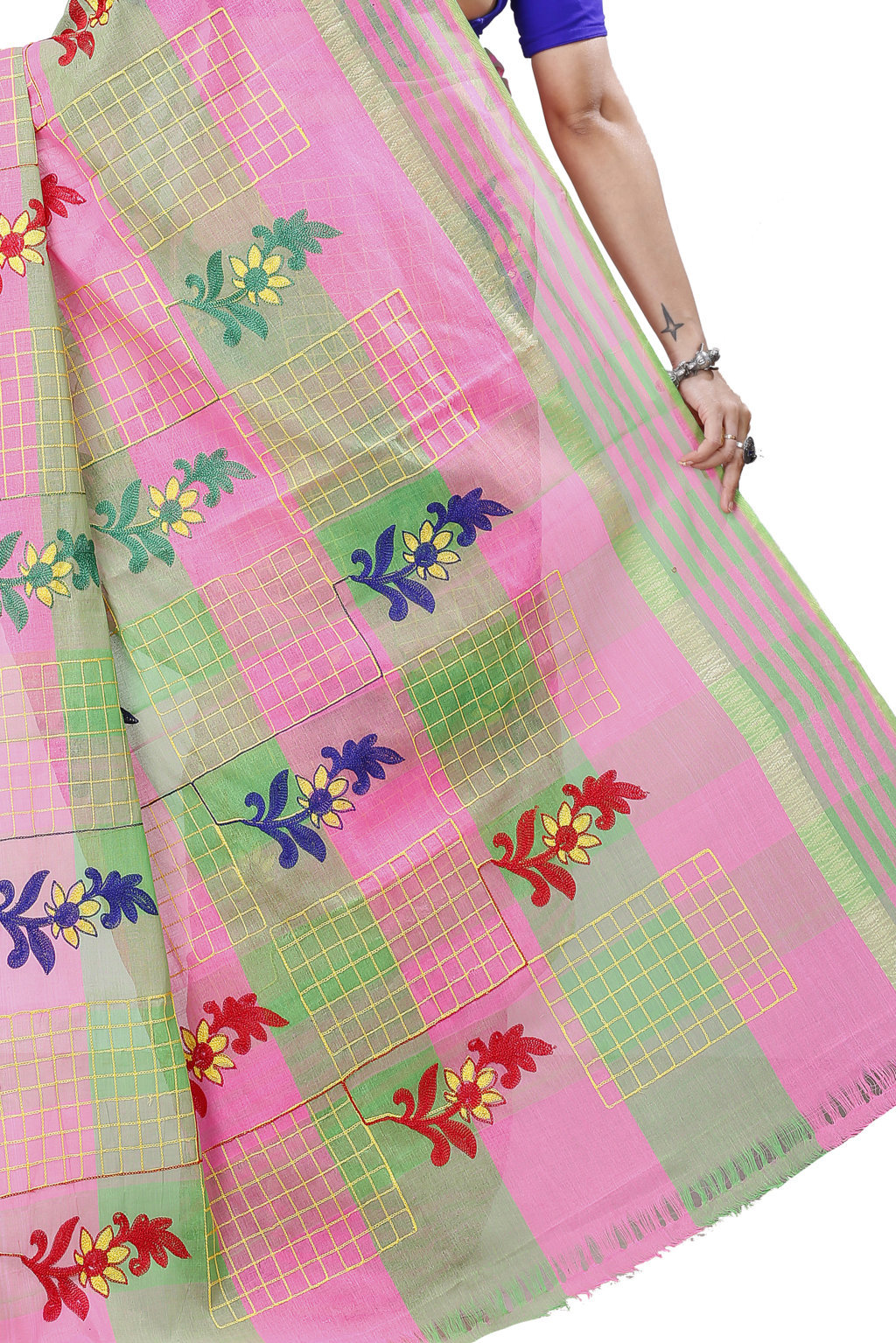 Light Pink Pure Cotton Rivka Tant Embroidery (982)